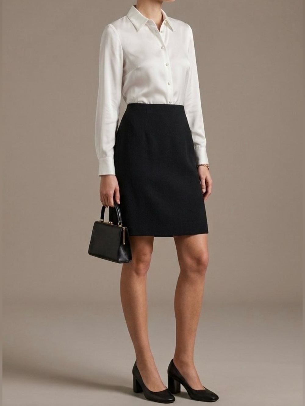 Vintage Holt Renfrew Wool Skirt - Picture 8 of 10